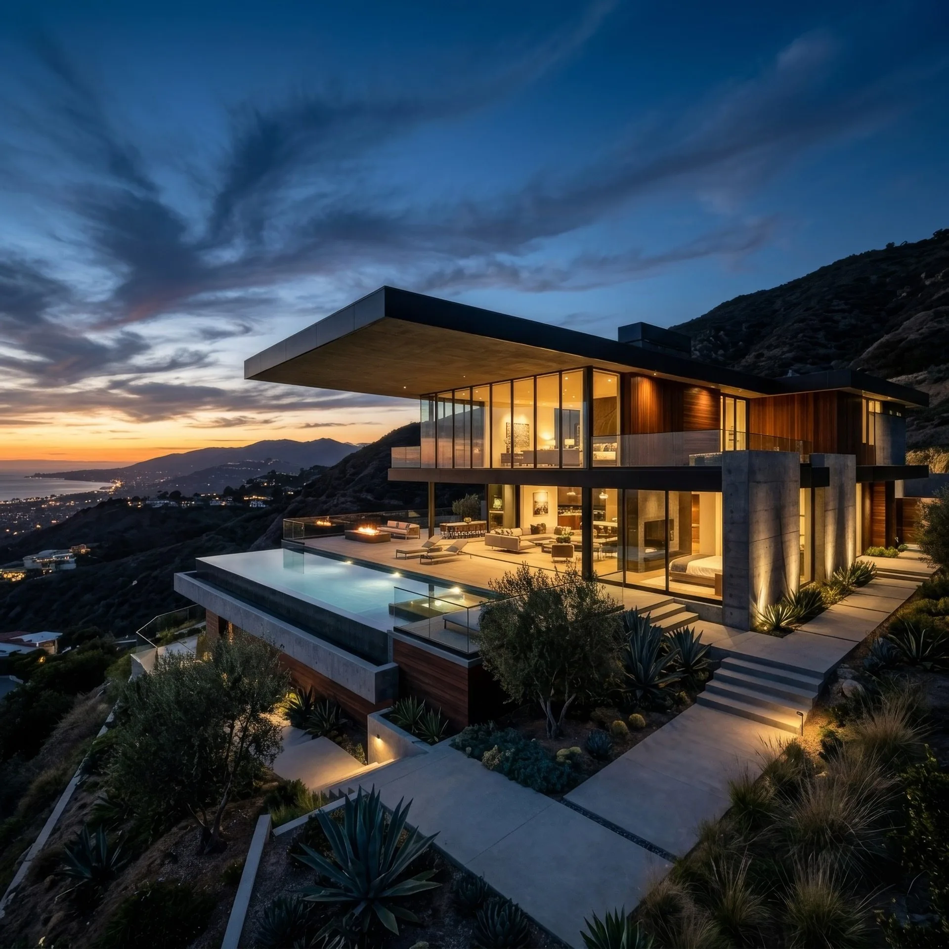 Stunning modern home exterior